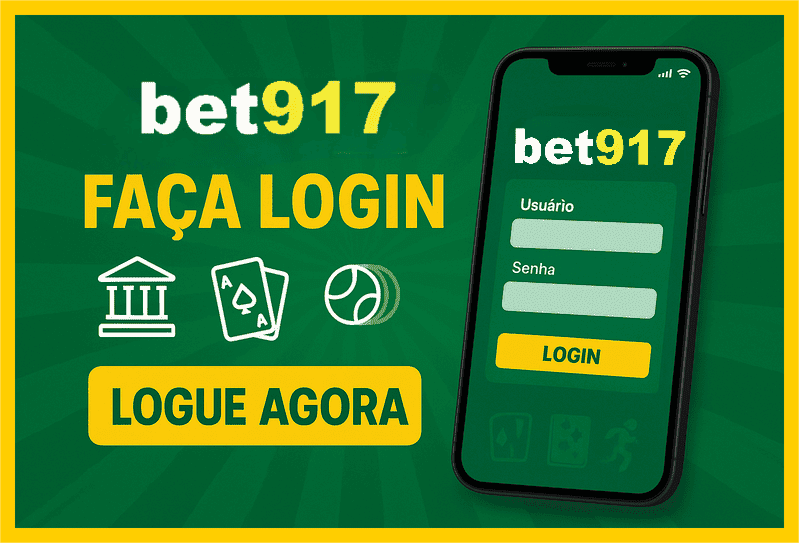 Imagem destacando login seguro na BET917 para novos usuários